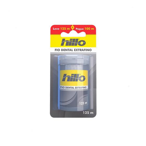 Fio Dental Extra Fino Hillo Leve 125m Pague 100m Menor preço em Fio Dental Extra Fino Hillo Leve 125m Pague 100m