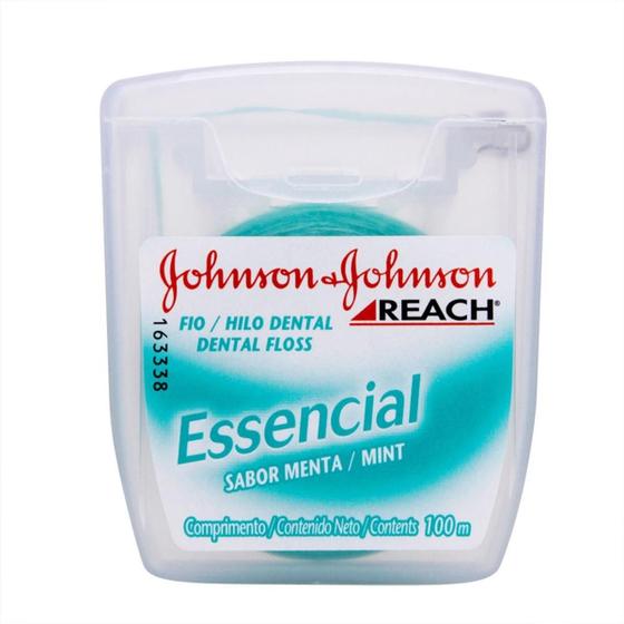 Fio Dental J&J Reach Essencial Menta 100m - Johnson&Johnson