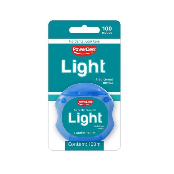 Fio Dental Powerdent Light 100m Menor preço em Fio Dental Powerdent Light 100m