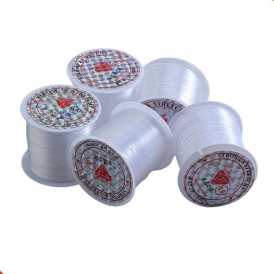 Imagem de Fio Elastico Lastex 1.0mm Com 5 Rolos De 100M Cada