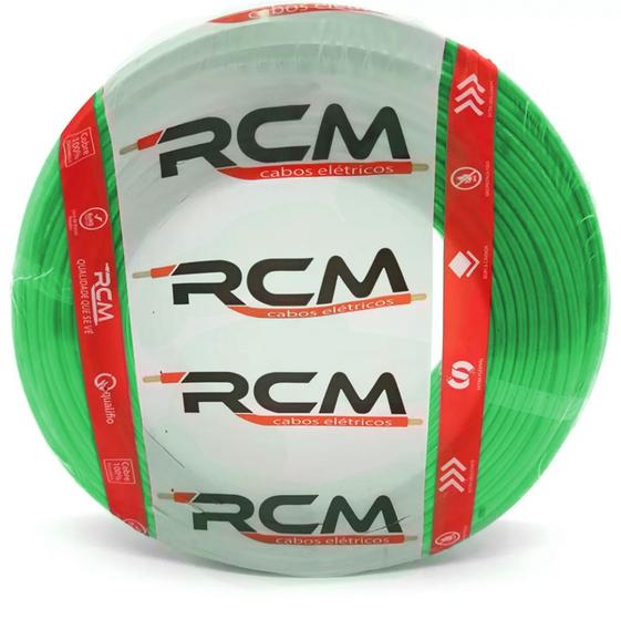 Imagem de Fio Elétrico Verde Cabo Flexível 1 X 6mm Rolo 100m