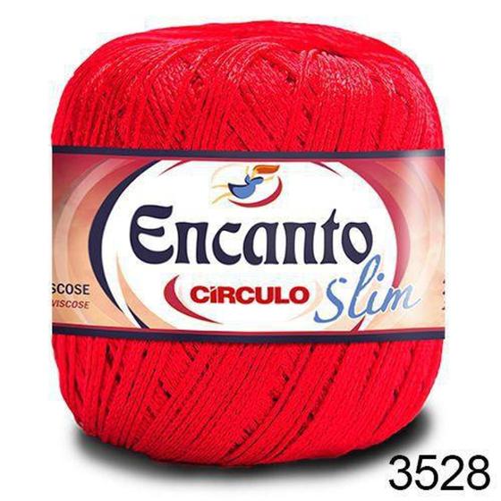Imagem de Fio Encanto Slim 240m Cor: 3528 - Carmin - Círculo
