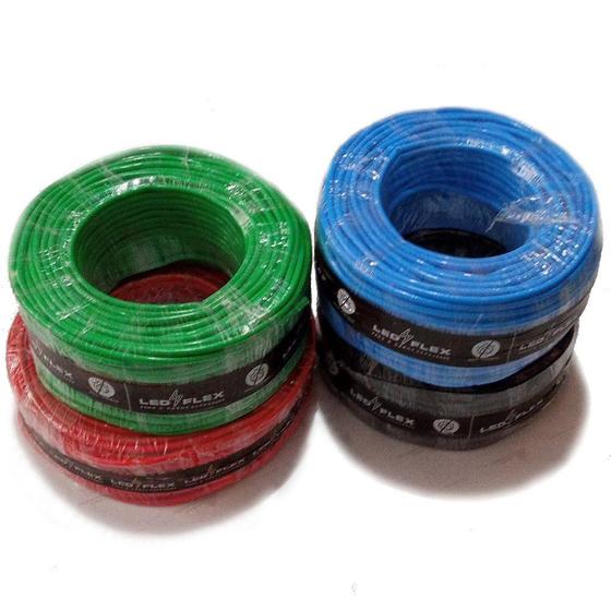 Fio Flexível 6mm Rolo 100m Sortido Fio Elétrico Antichama Menor preço em Fio Flexível 6mm Rolo 100m Sortido Fio Elétrico Antichama