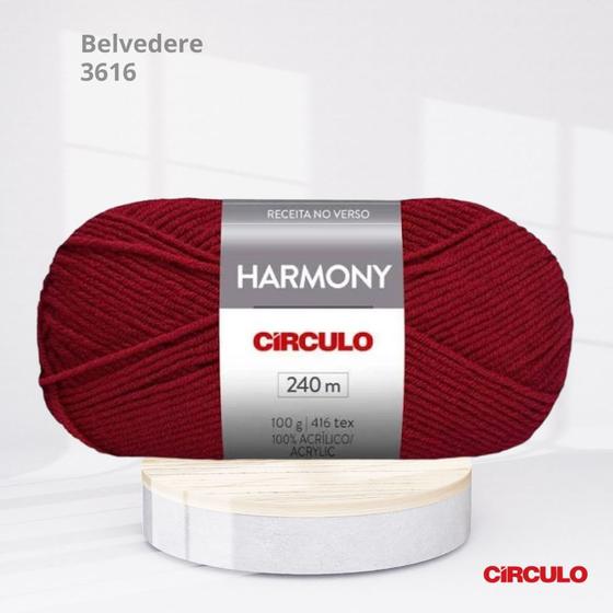 Imagem de Fio Harmony Circulo 100g Belvedere 3616