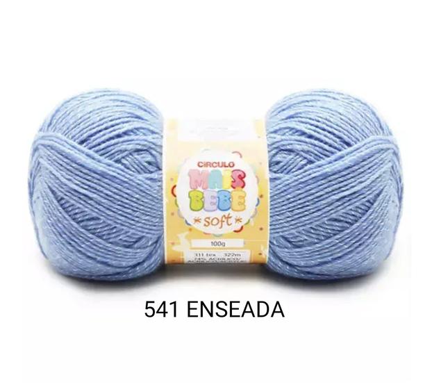 Imagem de Fio Lã Mais Bebê Soft Círculo 100g 322m Escolha A Cor 