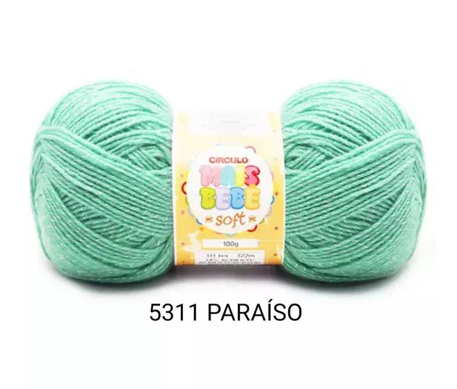 Imagem de Fio Lã Mais Bebê Soft Círculo 100g 322m Escolha A Cor