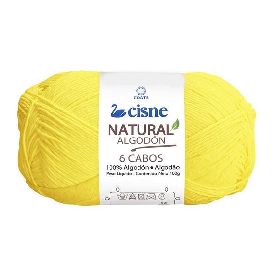 Imagem de Fio/Linha Cisne Natural 6 Cabos 100g 100% Algodão 220m Tex 445