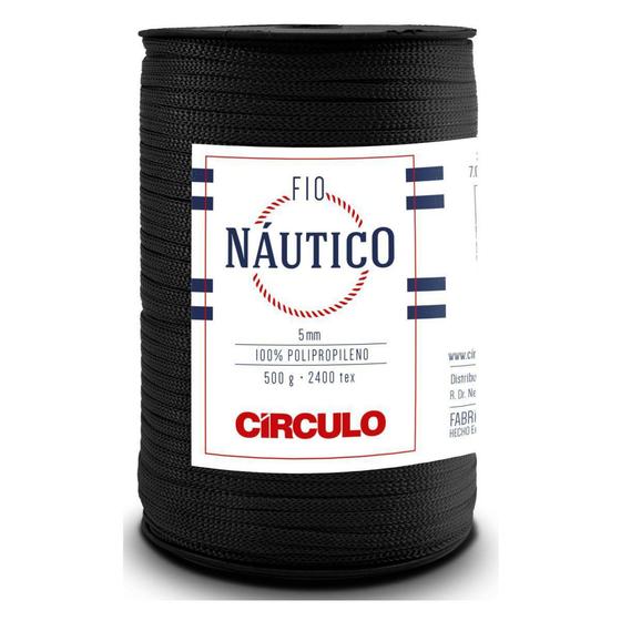 Imagem de Fio Náutico 5mm Polipropileno 500gr Crochê Tricô Circulo