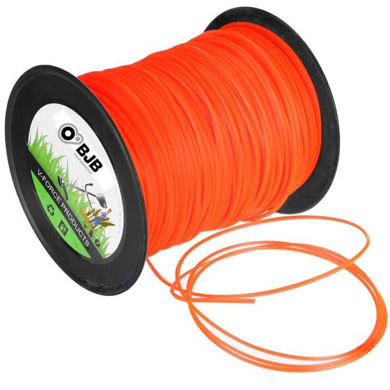 Imagem de Fio Nylon 2Kg 3Mm Roçadeira Quadrado Para Tekna Resistente