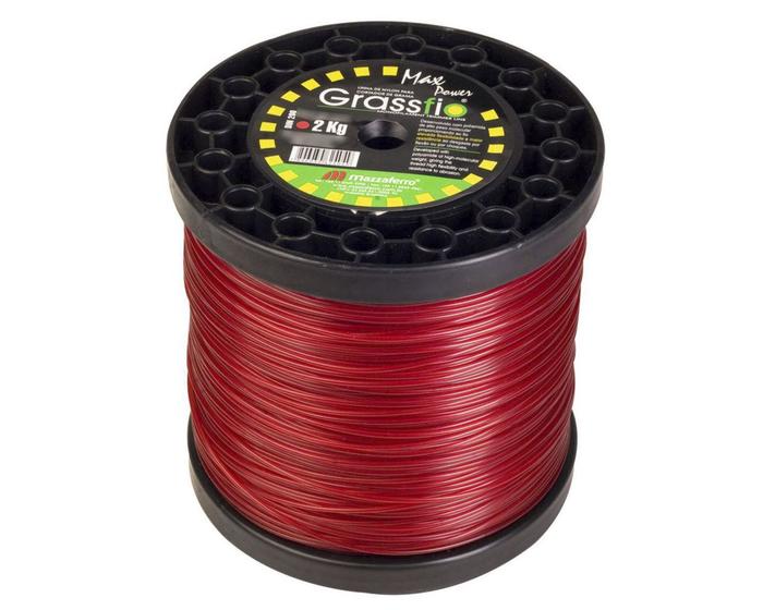 Imagem de Fio Nylon Cortador Grama Grassfio 2,8Mm 2Kg Vermelho