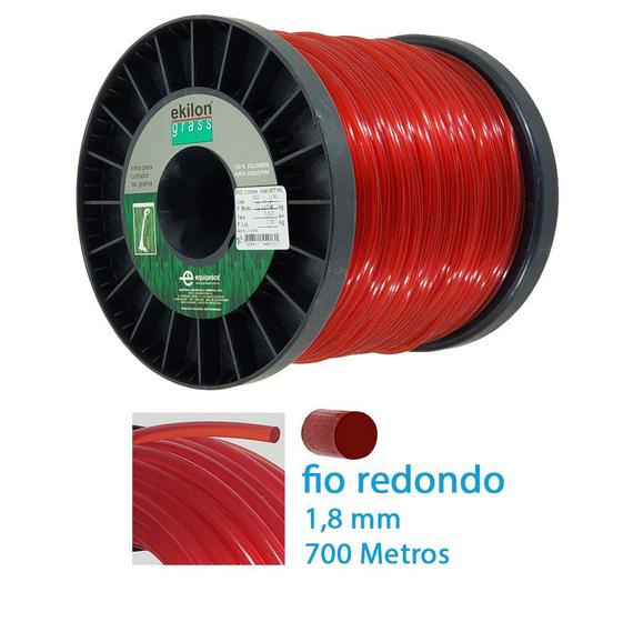 Imagem de Fio Nylon Redondo Roçadeira Grama Ekilon