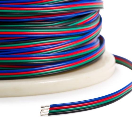 Imagem de Fio para Fita LED RGB 4 vias - 5 metros