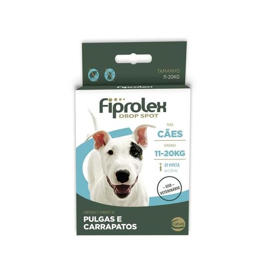 Imagem de Fiprolex Drop Spot para Cães 11 a 20kg 1 Pipeta