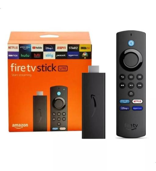 Imagem de Fire TV Stick Lite 2º Geração  Streaming em Full HD com Alexa  Com Controle Remoto Lite por Voz com Alexa