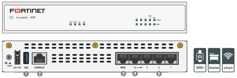 Firewall Fortinet FortiGate 40 F FG-40F ( nao acompanha licenças ) Menor preço em Firewall Fortinet FortiGate 40 F FG-40F ( nao acompanha licenças )