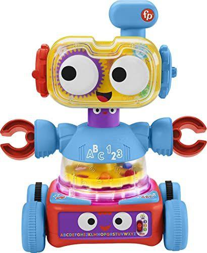 Imagem de Fisher-Price 4-em-1 Ultimate Learning Bot, Brinquedo de Atividade Eletrônica com Luzes, Música e Conteúdo Educacional para Crianças de 6 Meses a 5 Anos