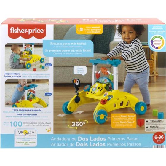 Imagem de Fisher Price Andador Primeiros Passos Animais da Selva - Mattel HJR17