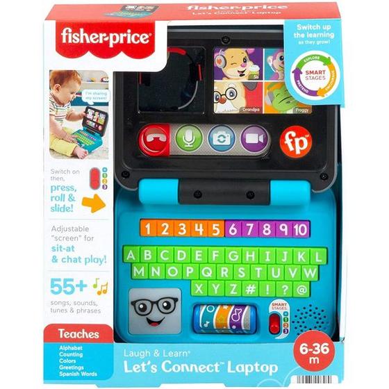 Imagem de Fisher Price Aprender e Brincar Laptop de Aprendizagem Mattel HGW98