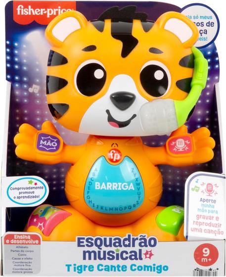 Imagem de Fisher Price Brinquedo Esquadrão Musical Tigre Mattel HYL13