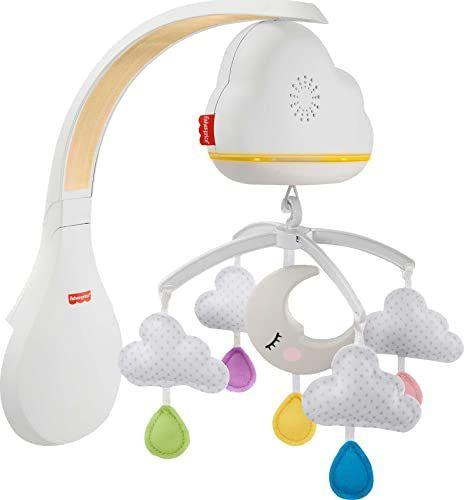 Imagem de Fisher-Price, Calming Clouds Mobile Soother Crib Toy Nursery Sound Machine for Newborn Baby to Toddler, Multicolor