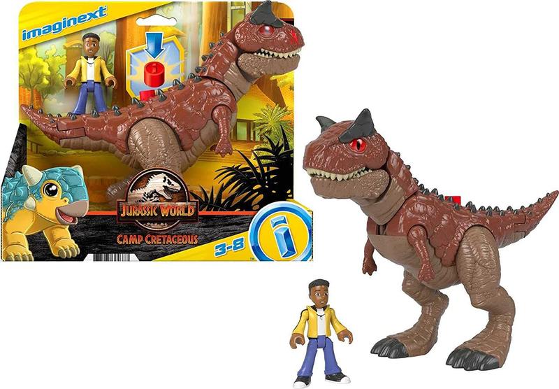 Imagem de Fisher-Price Conjunto Jurassic World Carnotauro Toro e Darius 3-8 Anos