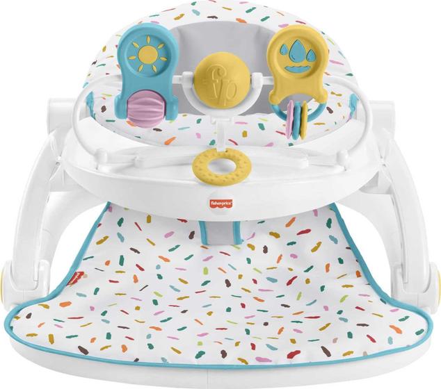 Imagem de Fisher-Price Deluxe Sit-Me-Up Floor Seat  Rainbow Sprinkl