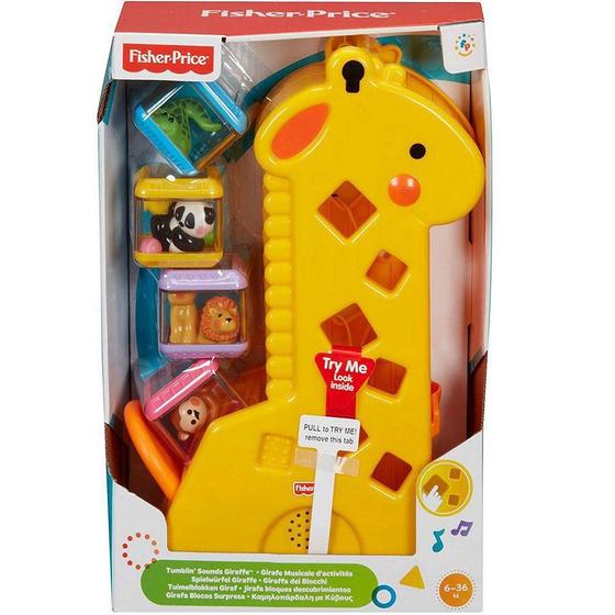 Imagem de Fisher Price Girafa Com Blocos- B4253 Mattel