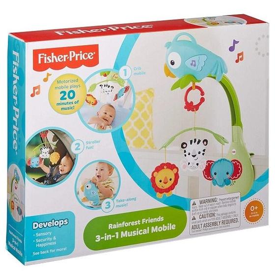 Imagem de Fisher-Price Móbile 3 em 1 Amigos da Floresta - Mattel CHR11