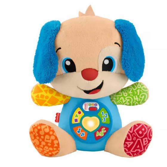 Imagem de Fisher-Price Pelúcia Cachorrinho Aprenda Comigo com Sons JFD19 - Mattel