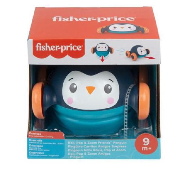 Imagem de Fisher-Price Roll Pop E Zoom Amigos Pinguim