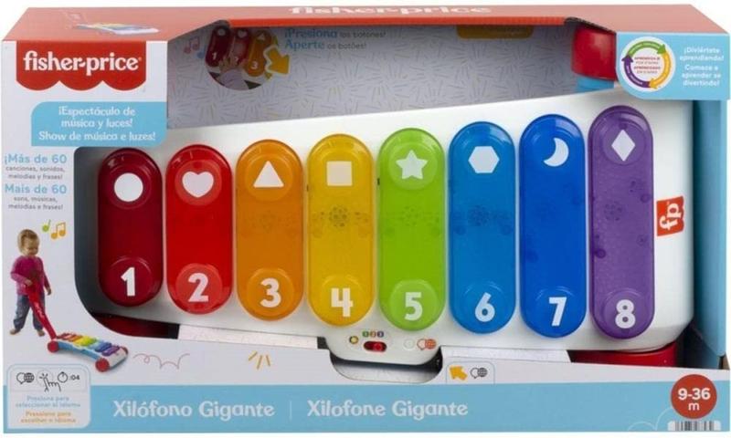 Imagem de Fisher Price - Xilofone Gigante Com Luz e Som - Mattel Hjk34