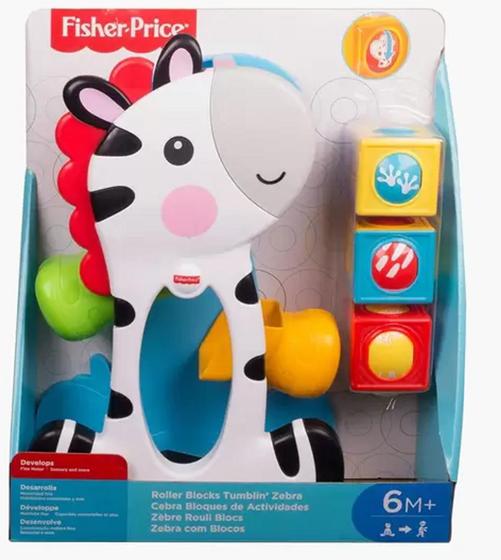 Imagem de Fisher Price Zebra com Blocos de Atividades CGN63- Mattel