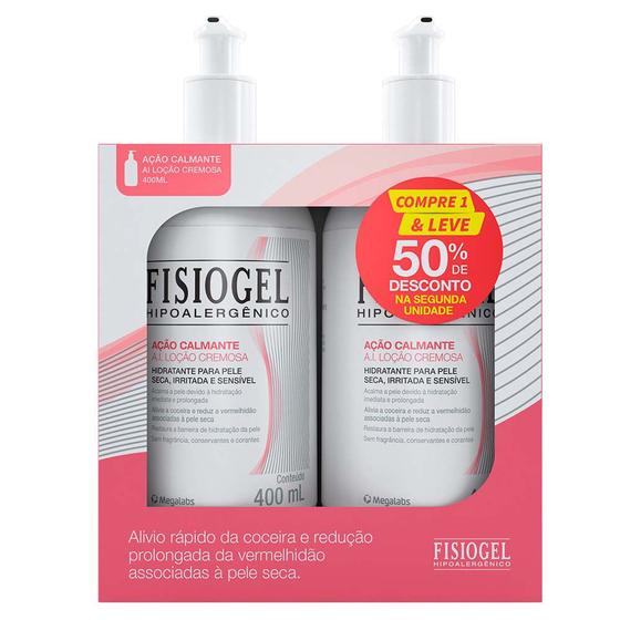 Fisiogel Ação Calmante Kit Loção Cremosa 2x Menor preço em Fisiogel Ação Calmante Kit Loção Cremosa 2x