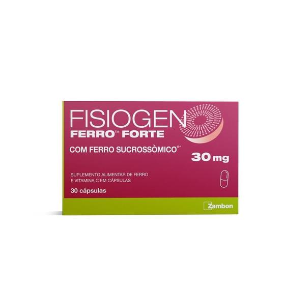 Imagem de Fisiogen Ferro Forte 30Mg Com 30 Cápsulas