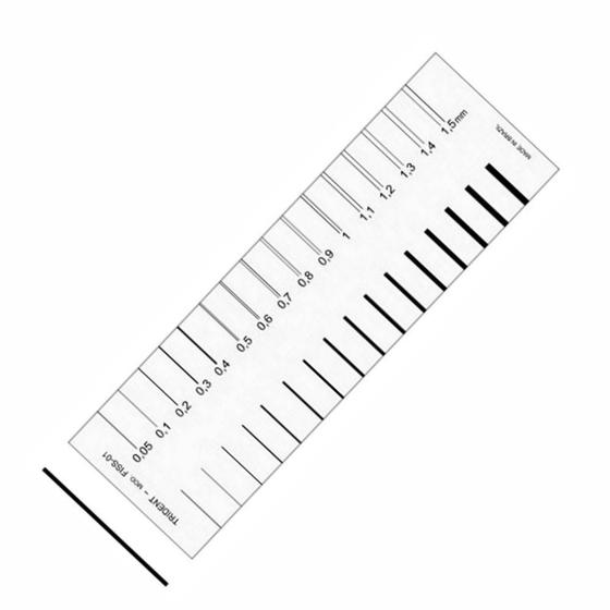 Imagem de Fissurômetro Gabarito Fissuras Régua Fiss01 Trident Desetec