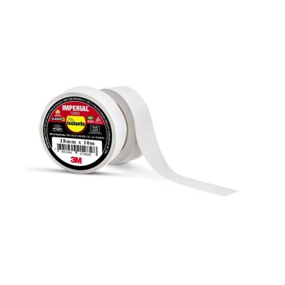 Fita 3M Isolante 18MMX10M Imperial Branca - 000039 - Fita Isolante ...