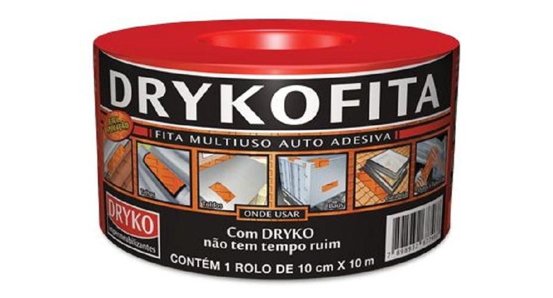 Imagem de Fita Adesiva Aluminizada Terracota 10CM X 10M Rolo DRYKO