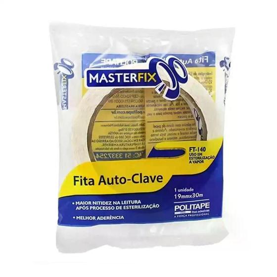 Imagem de Fita Adesiva Autoclave 19MmX30Mm Masterfix