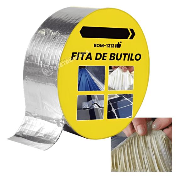 Fita Adesiva de Butilo Impermeável à Prova D'água Reparos e Vedações Diversas BOM1313 Menor preço em Fita Adesiva de Butilo Impermeável à Prova D'água Reparos e Vedações Diversas BOM1313