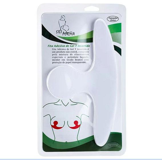 Fita Adesiva de Gel Silicone Mama T Invertido Cicatriz Mamoplastia e Mastopexia (Par) - Siliforma Menor preço em Fita Adesiva de Gel Silicone Mama T Invertido Cicatriz Mamoplastia e Mastopexia (Par) - Siliforma