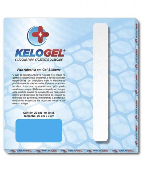 Imagem de Fita Adesiva em Gel 20 x 3cm Para Cicatrizes e Queloides - KeloGel