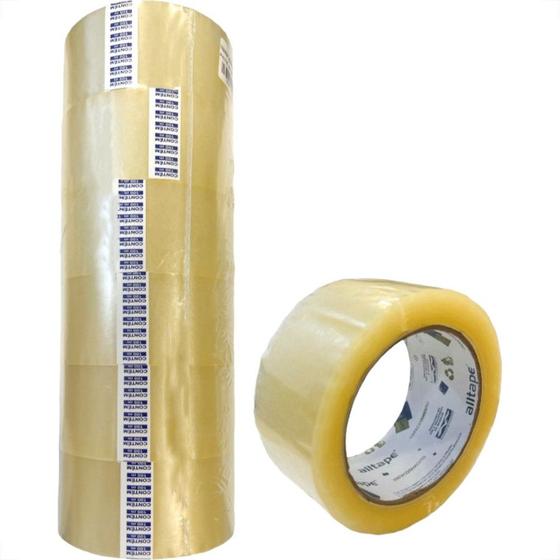 Fita Adesiva Embalagem Alltape Transparente 48Mm X100M - Kit C/6 Pecas Menor preço em Fita Adesiva Embalagem Alltape Transparente 48Mm X100M - Kit C/6 Pecas