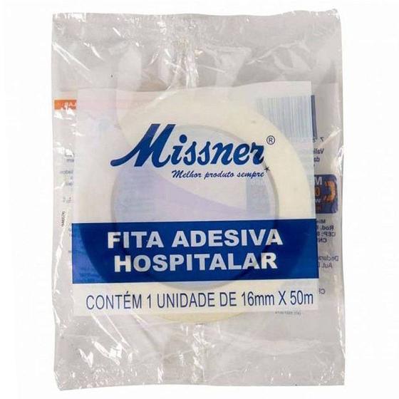 Imagem de Fita Adesiva Hospitalar Crepe 1 Unidade 16mm x 50m Pa.0817 Missner 