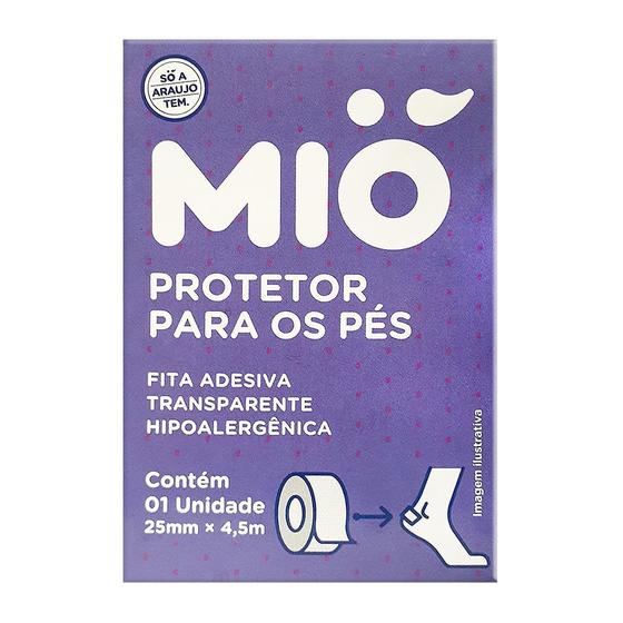 Imagem de Fita Adesiva Mió Protetor para os Pés Transparente 25mm x 4,5m 1 Unidade