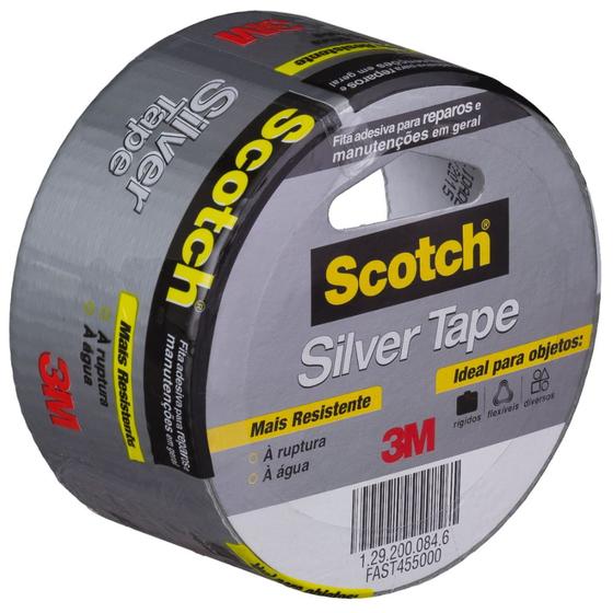 Imagem de Fita Adesiva Multiuso Silver Tape Scotch 3939 45mm x 5m