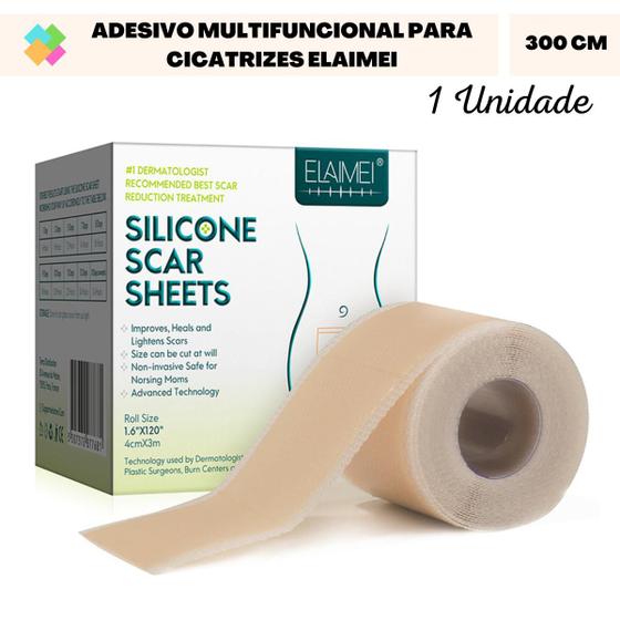 Fita Adesiva para Cicatriz Elaimei (300 cm) - Fita de Silicone para ...