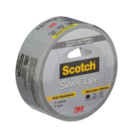 Imagem de Fita Adesiva Silver Tape 3M Scotch 45MM X 25M Resistente à Água HB004557920