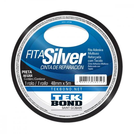 Imagem de Fita Adesiva Silver Tek 48Mmx 5M-Preta