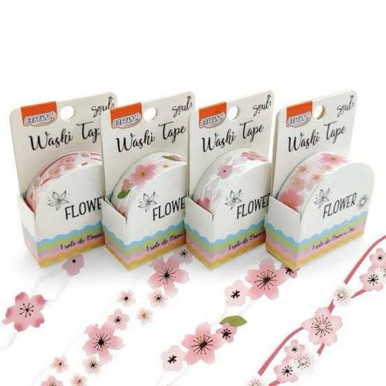 Imagem de Fita adesiva washi tape flower