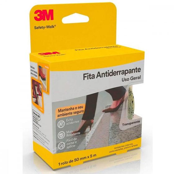 Imagem de Fita Antiderrapante 3M Transparente 50Mm X 5M